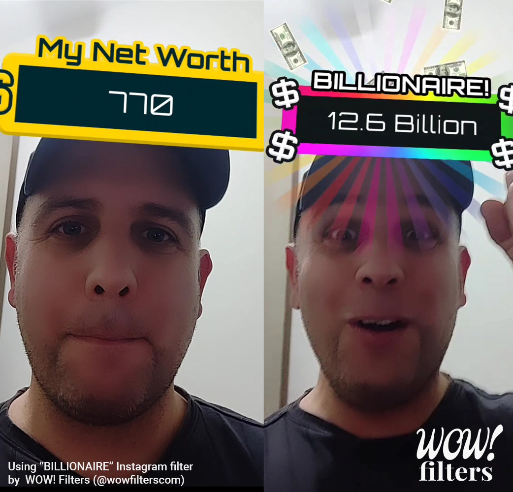 Billionaire game Instagram filter