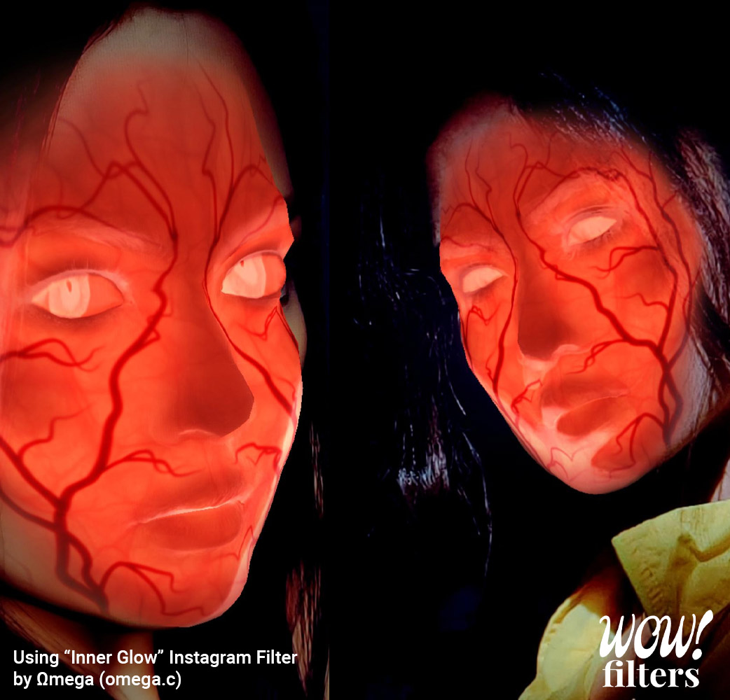Scary Egg candle inspired Instagram face filter.