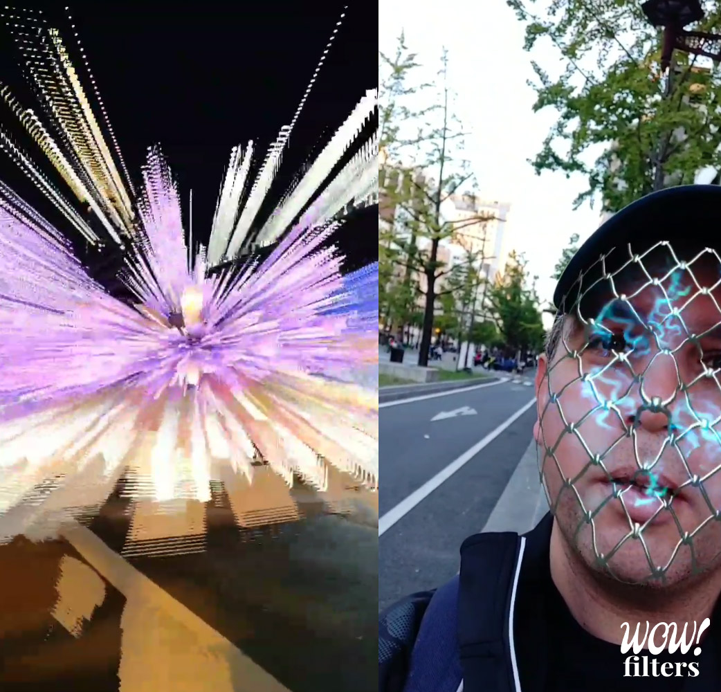 Light Invasion and Locked 3 Instagram filters demonstrated in Midusuji Illumination 2019 event